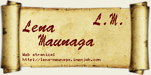 Lena Maunaga vizit kartica